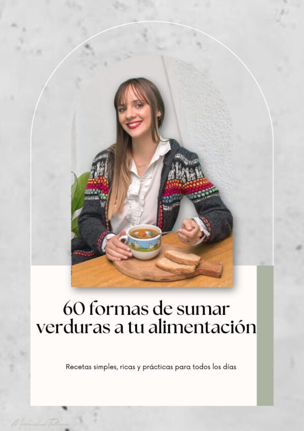E-book “60 formas de sumar verduras a tu alimentación”